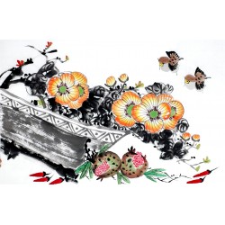 Chinese Flowers&Trees Painting - CNAG012908