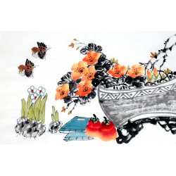 Chinese Flowers&Trees Painting - CNAG012910