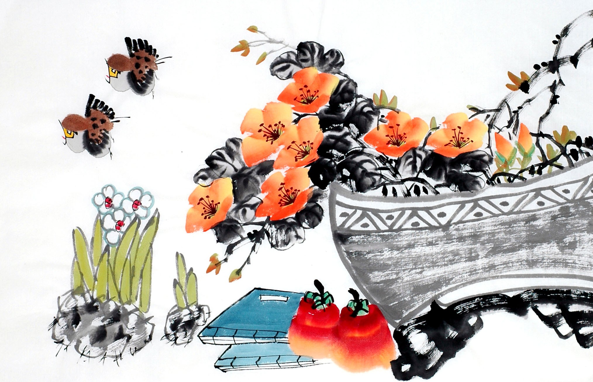 Chinese Flowers&Trees Painting - CNAG012910