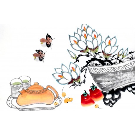 Chinese Flowers&Trees Painting - CNAG012911