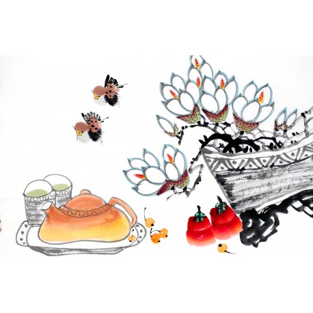 Chinese Flowers&Trees Painting - CNAG012912