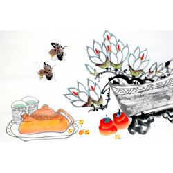 Chinese Flowers&Trees Painting - CNAG012915