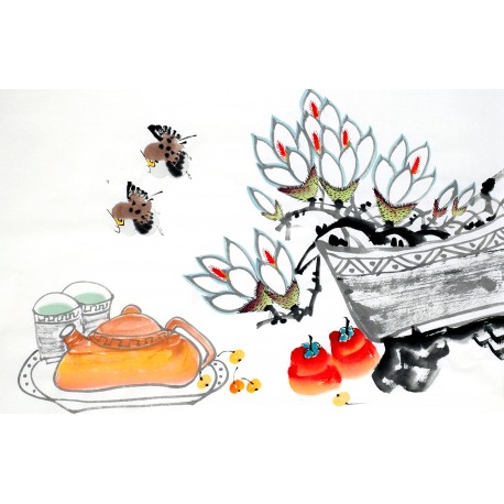 Chinese Flowers&Trees Painting - CNAG012915