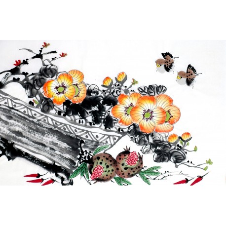 Chinese Flowers&Trees Painting - CNAG012917