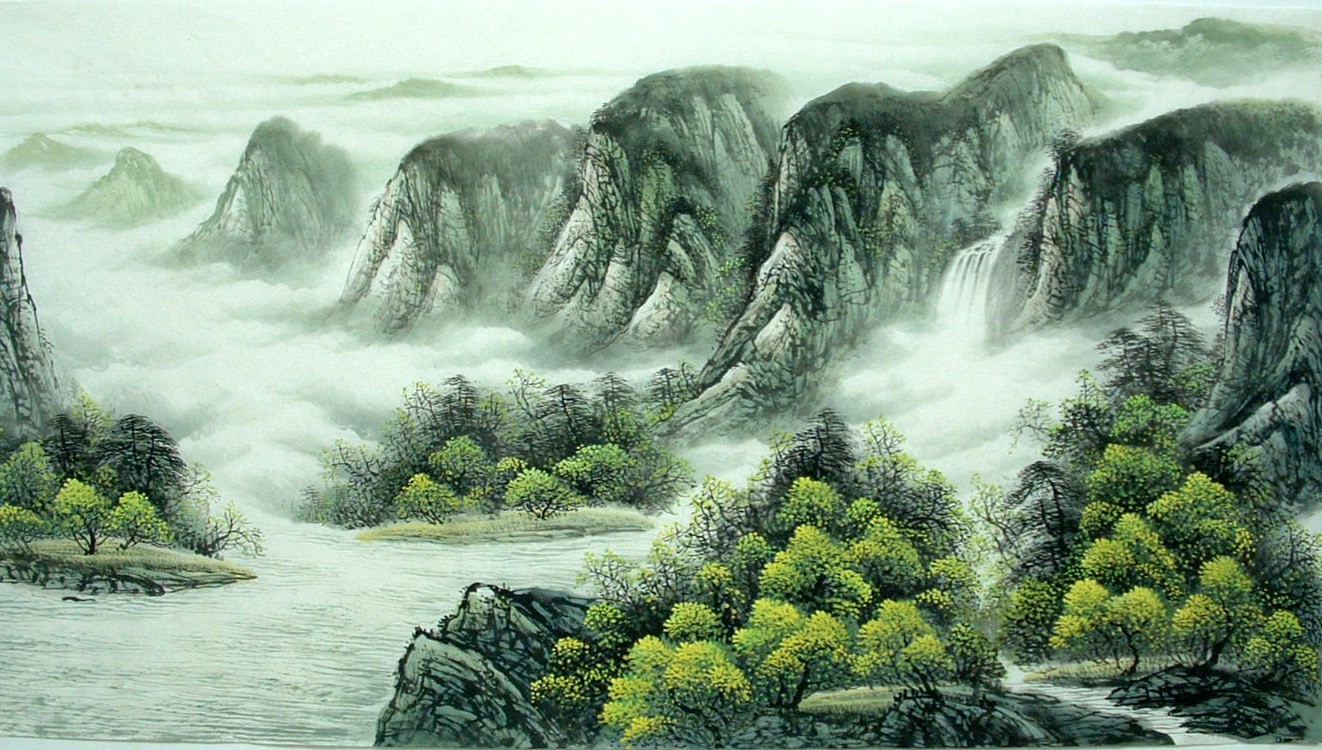 Chinese Landscape Painting - CNAG012927