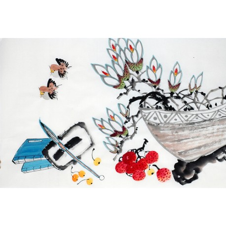 Chinese Flowers&Trees Painting - CNAG012929