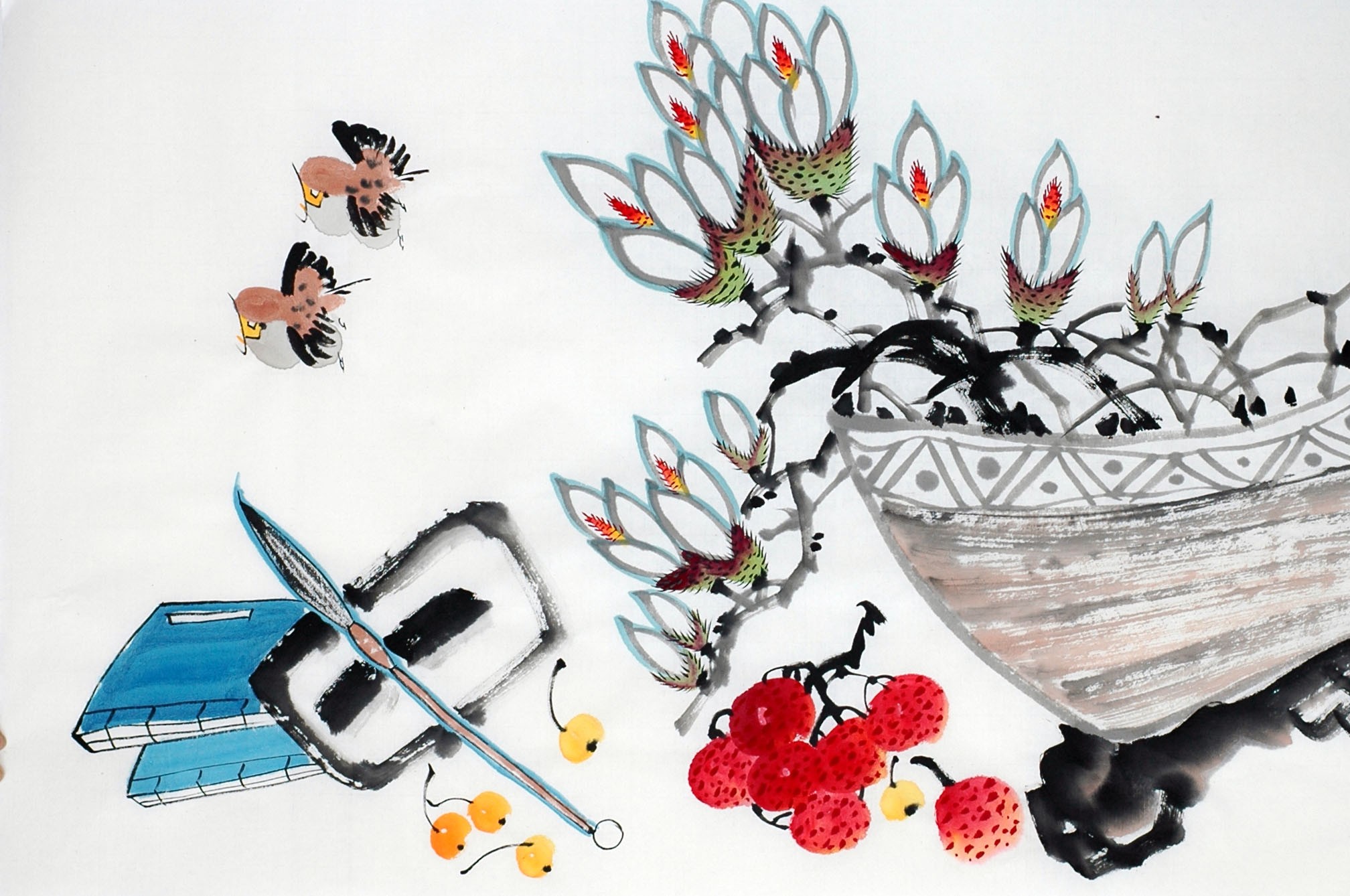 Chinese Flowers&Trees Painting - CNAG012929