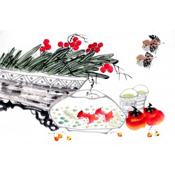 Chinese Flowers&Trees Painting - CNAG012934