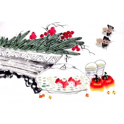 Chinese Flowers&Trees Painting - CNAG012935