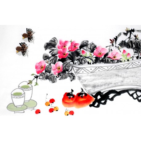 Chinese Flowers&Trees Painting - CNAG012937