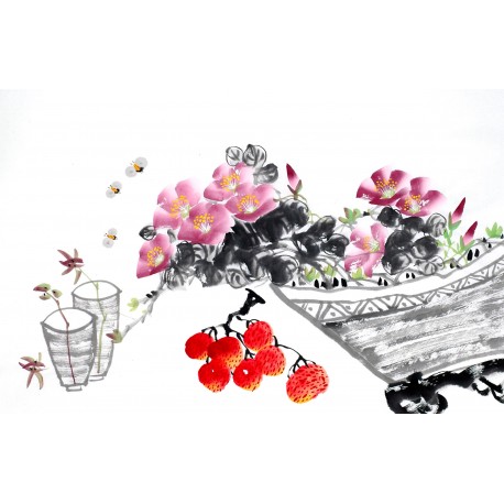 Chinese Flowers&Trees Painting - CNAG012940