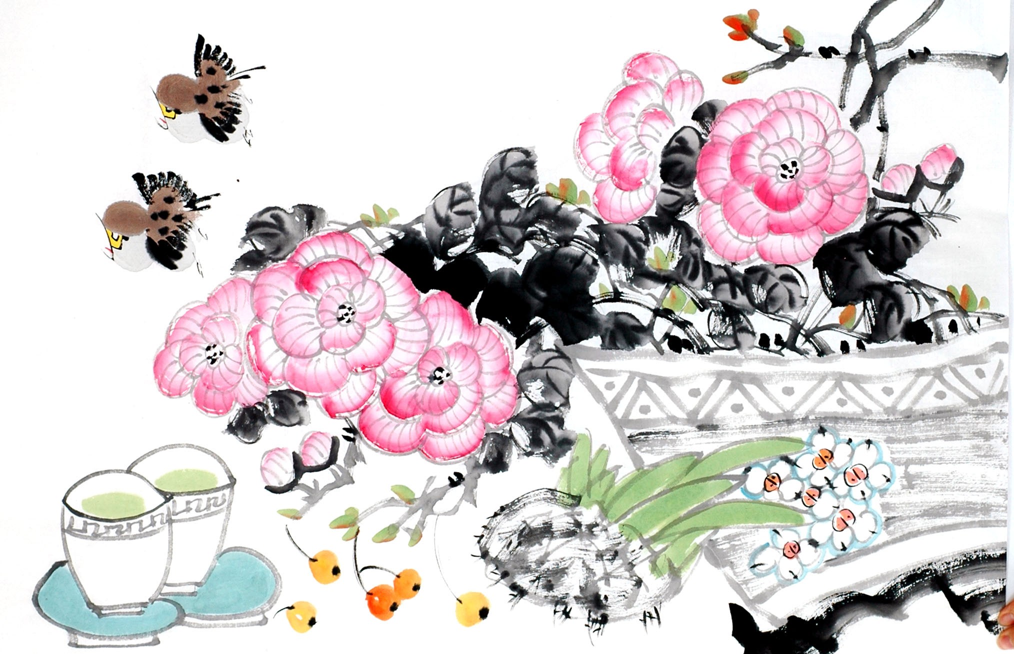 Chinese Flowers&Trees Painting - CNAG012945