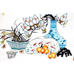Chinese Flowers&Trees Painting - CNAG012946