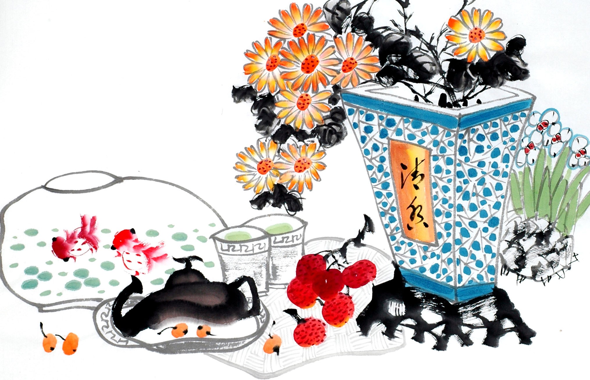 Chinese Flowers&Trees Painting - CNAG012947