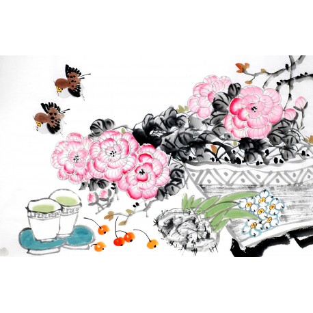 Chinese Flowers&Trees Painting - CNAG012949