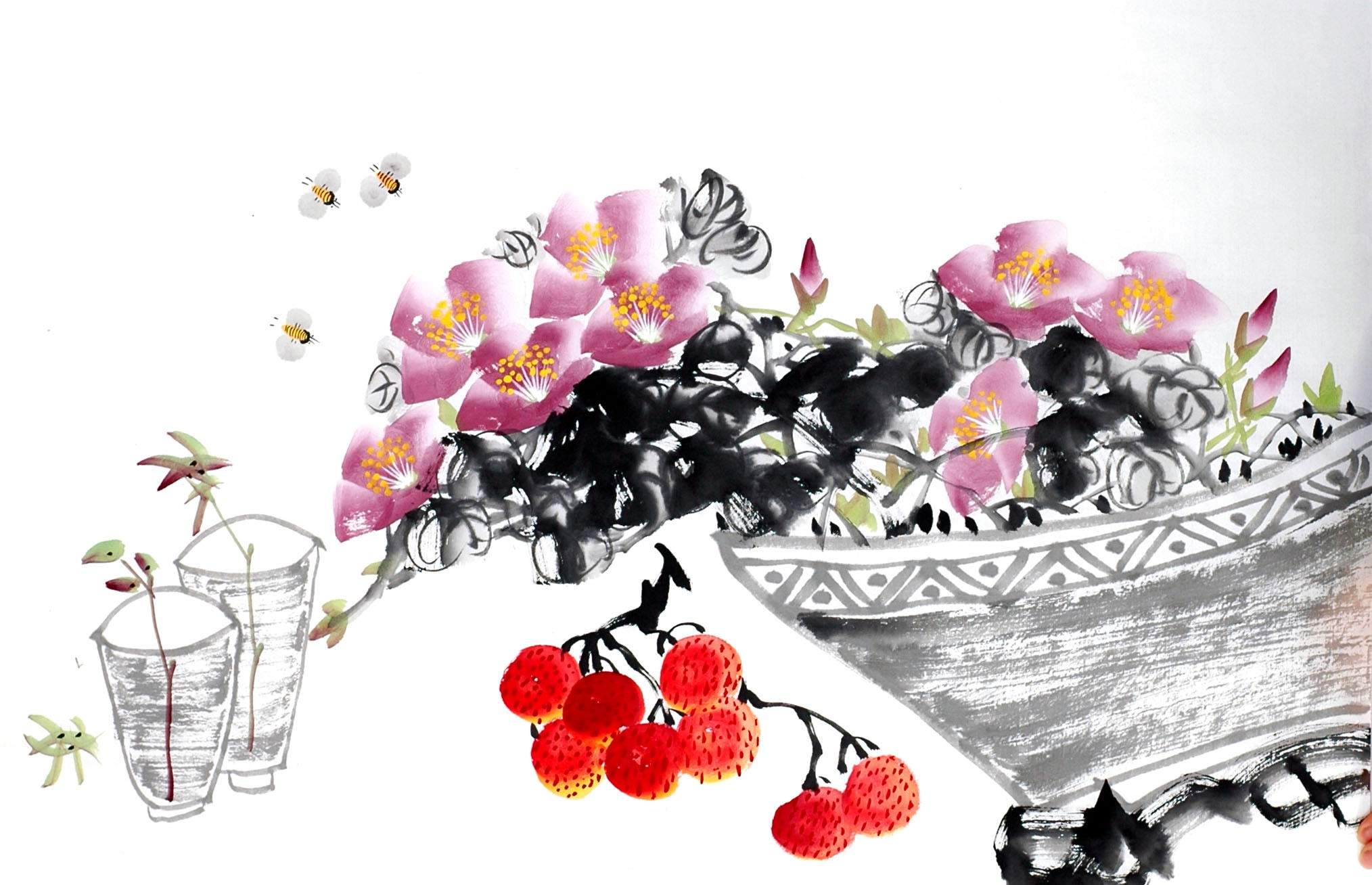 Chinese Flowers&Trees Painting - CNAG012951
