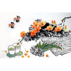Chinese Flowers&Trees Painting - CNAG012952