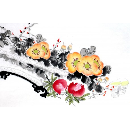 Chinese Flowers&Trees Painting - CNAG012954