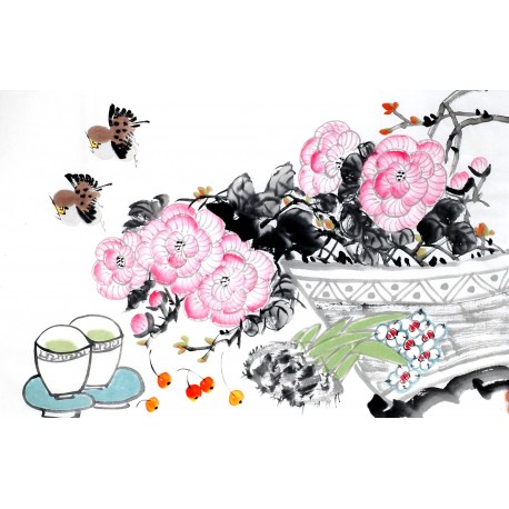 Chinese Flowers&Trees Painting - CNAG012956