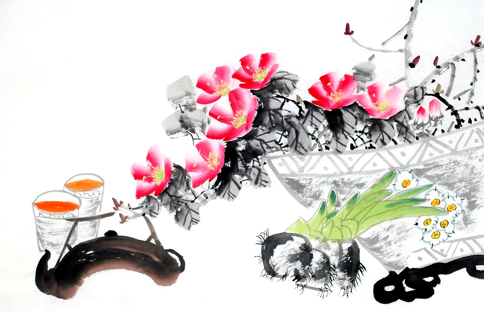 Chinese Flowers&Trees Painting - CNAG012964