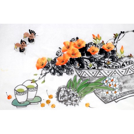 Chinese Flowers&Trees Painting - CNAG012966