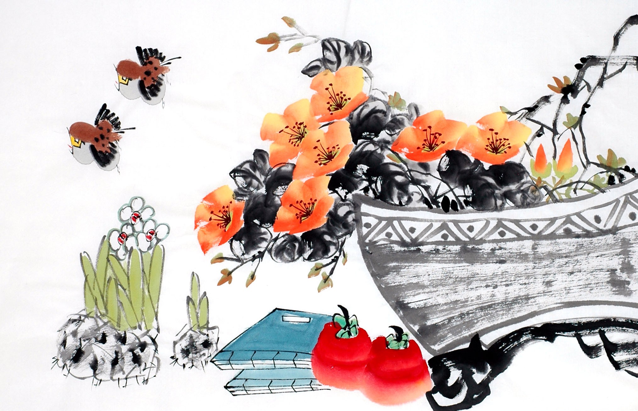 Chinese Flowers&Trees Painting - CNAG012968
