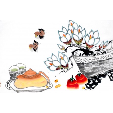 Chinese Flowers&Trees Painting - CNAG012973