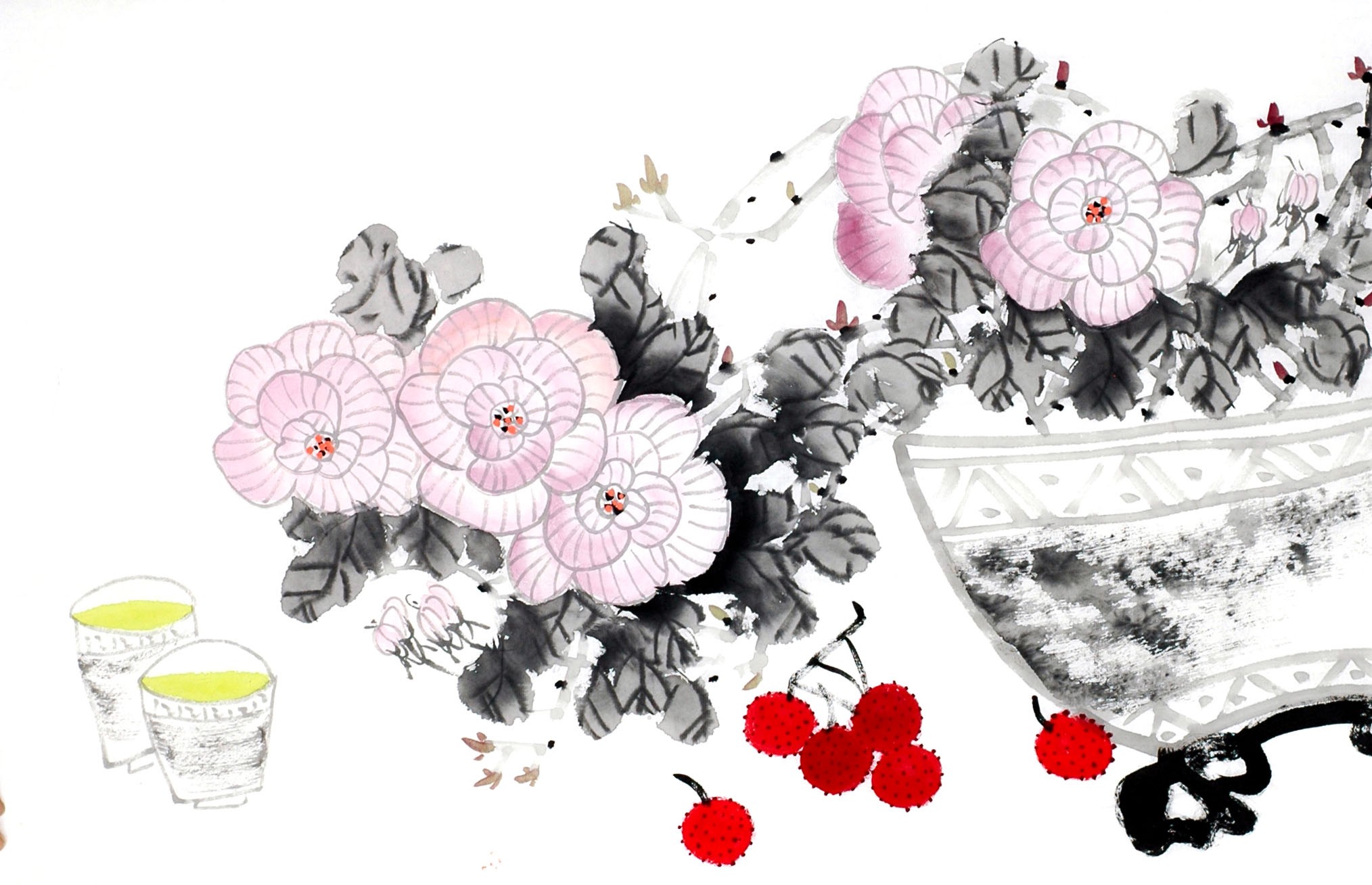 Chinese Flowers&Trees Painting - CNAG012976