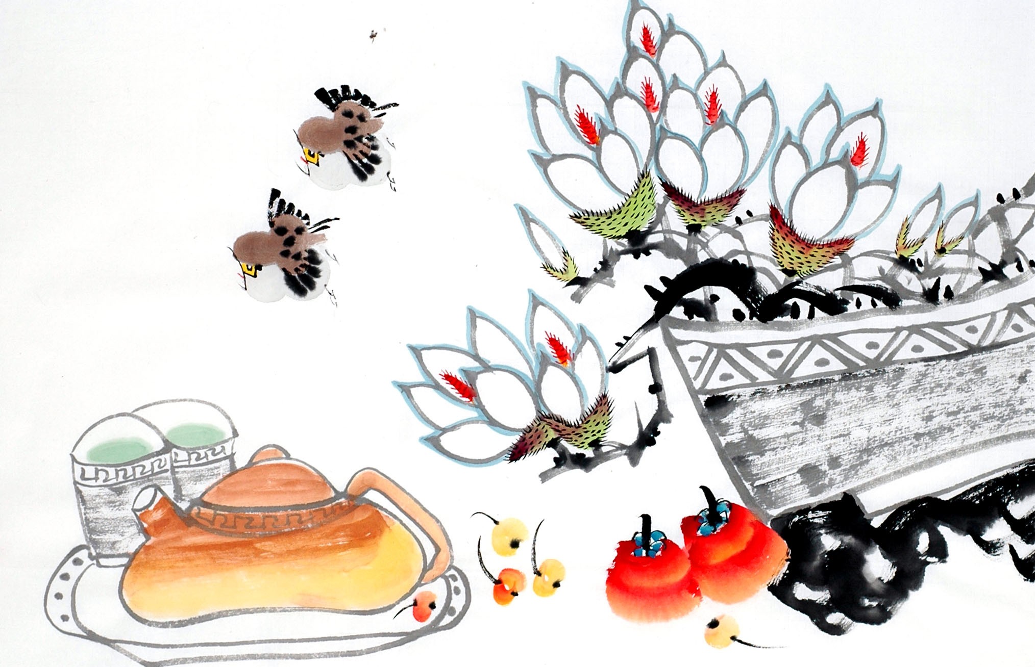 Chinese Flowers&Trees Painting - CNAG012977