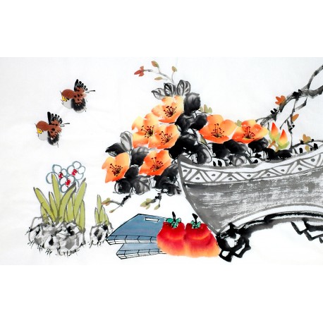 Chinese Flowers&Trees Painting - CNAG012979