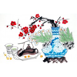 Chinese Flowers&Trees Painting - CNAG012980
