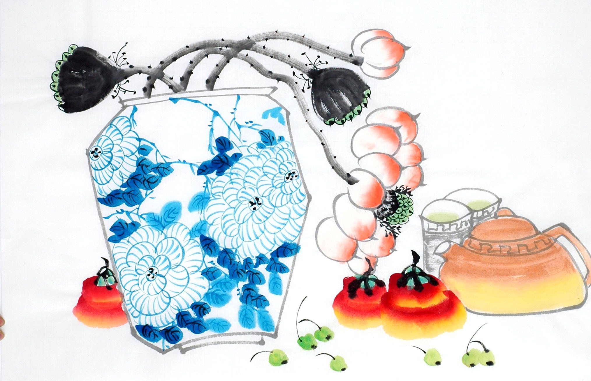 Chinese Flowers&Trees Painting - CNAG012982