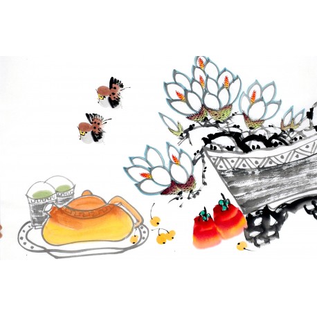 Chinese Flowers&Trees Painting - CNAG012983