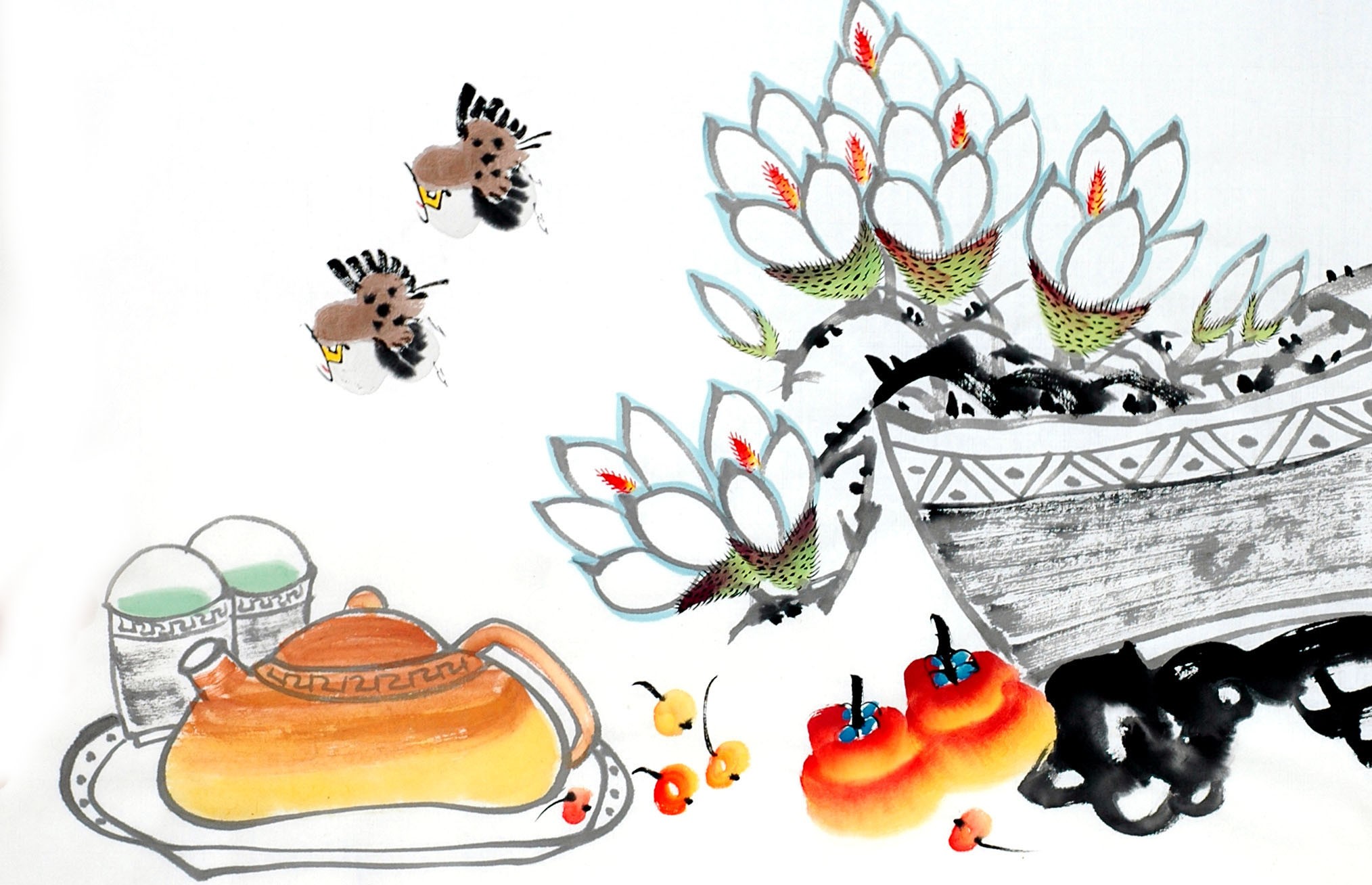Chinese Flowers&Trees Painting - CNAG012985