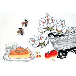 Chinese Flowers&Trees Painting - CNAG012987