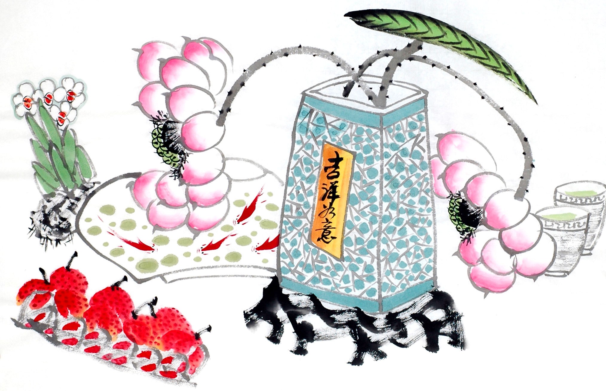 Chinese Flowers&Trees Painting - CNAG012989