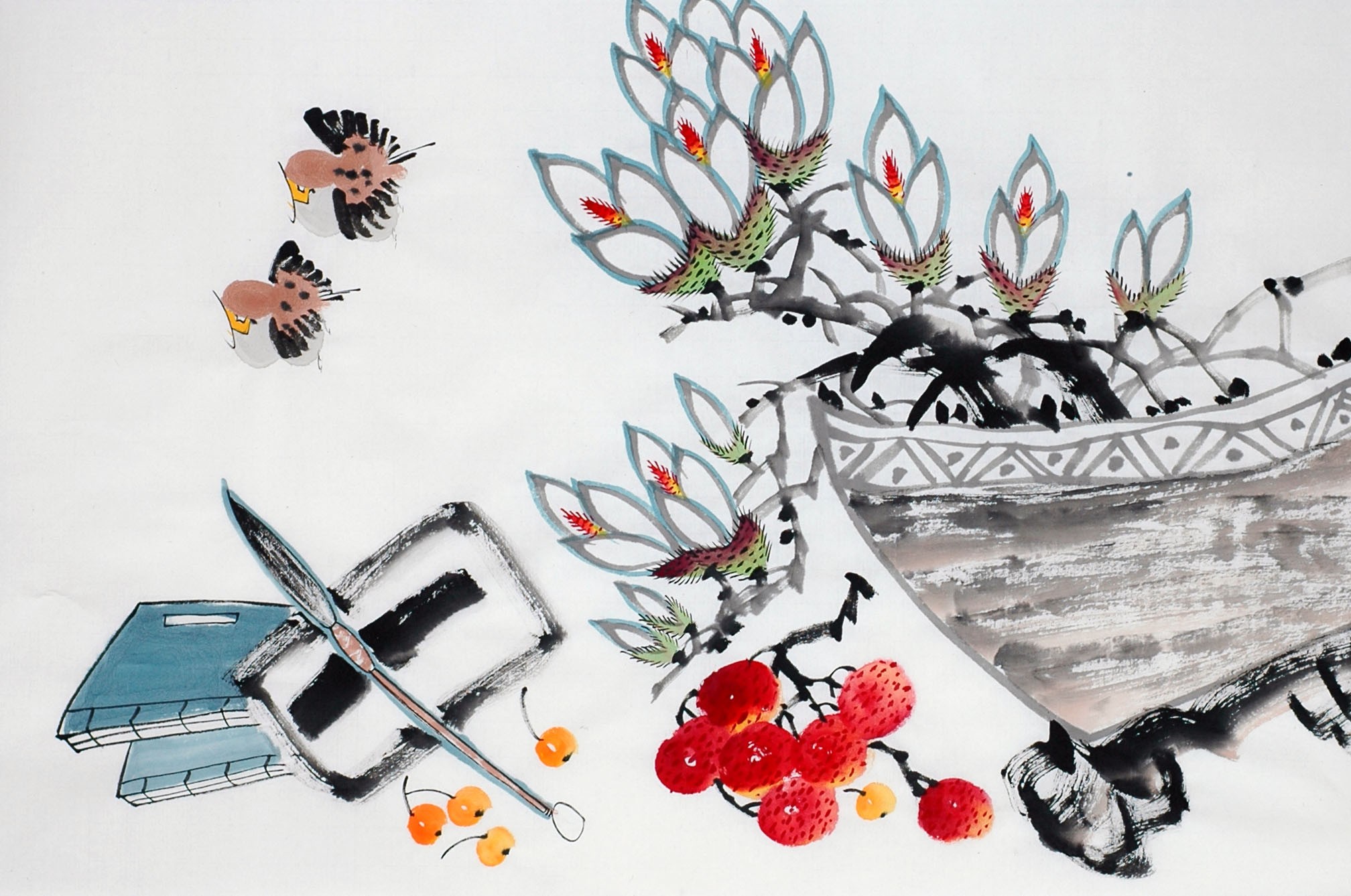 Chinese Flowers&Trees Painting - CNAG012992