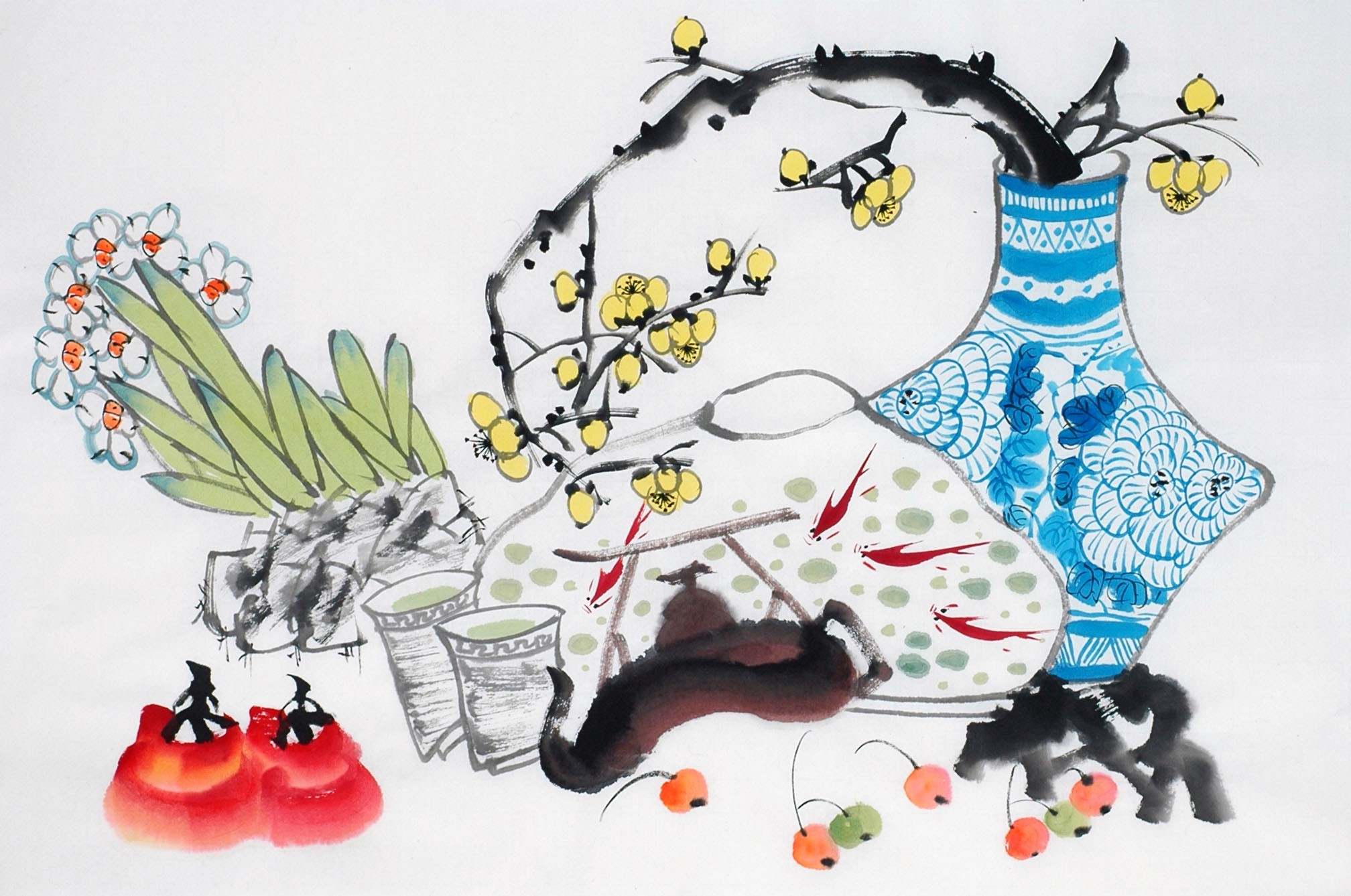Chinese Flowers&Trees Painting - CNAG012993