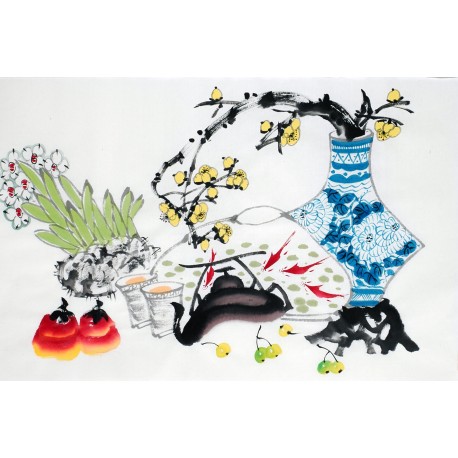 Chinese Flowers&Trees Painting - CNAG012995