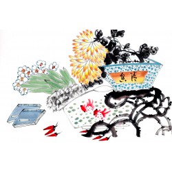 Chinese Flowers&Trees Painting - CNAG012998