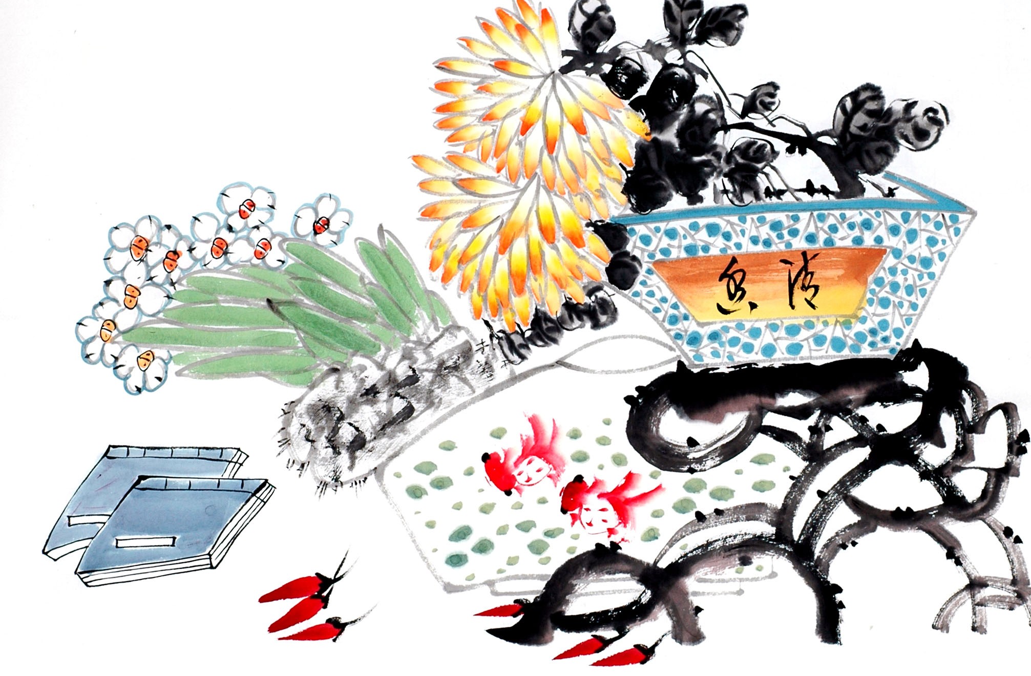 Chinese Flowers&Trees Painting - CNAG012998