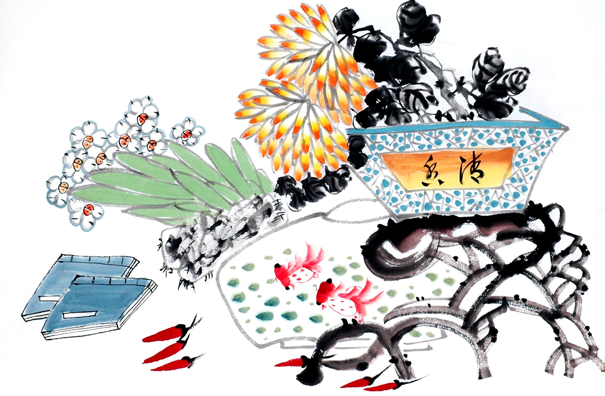 Chinese Flowers&Trees Painting - CNAG013003