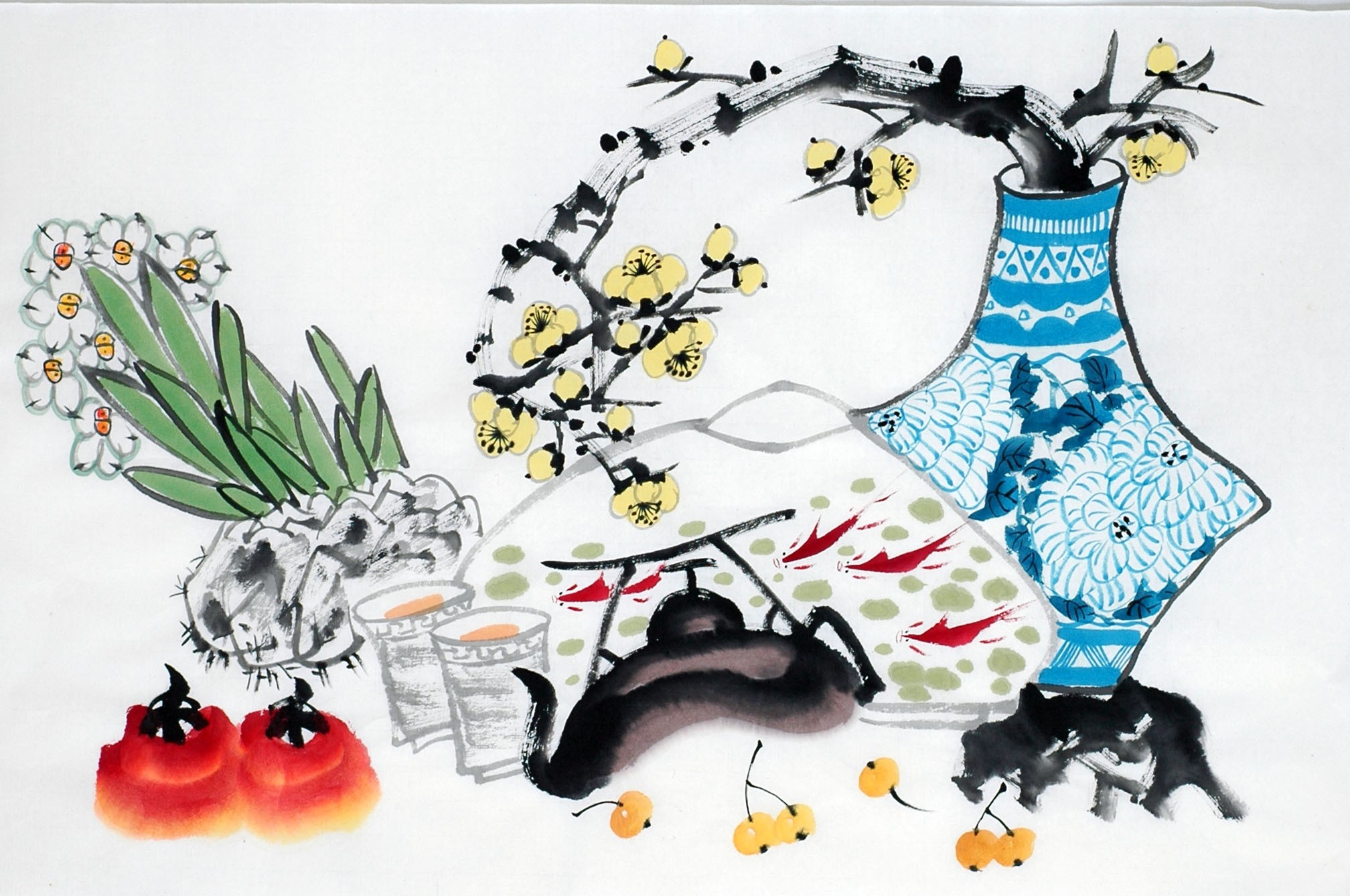 Chinese Flowers&Trees Painting - CNAG013004