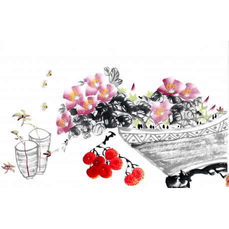 Chinese Flowers&Trees Painting - CNAG013005
