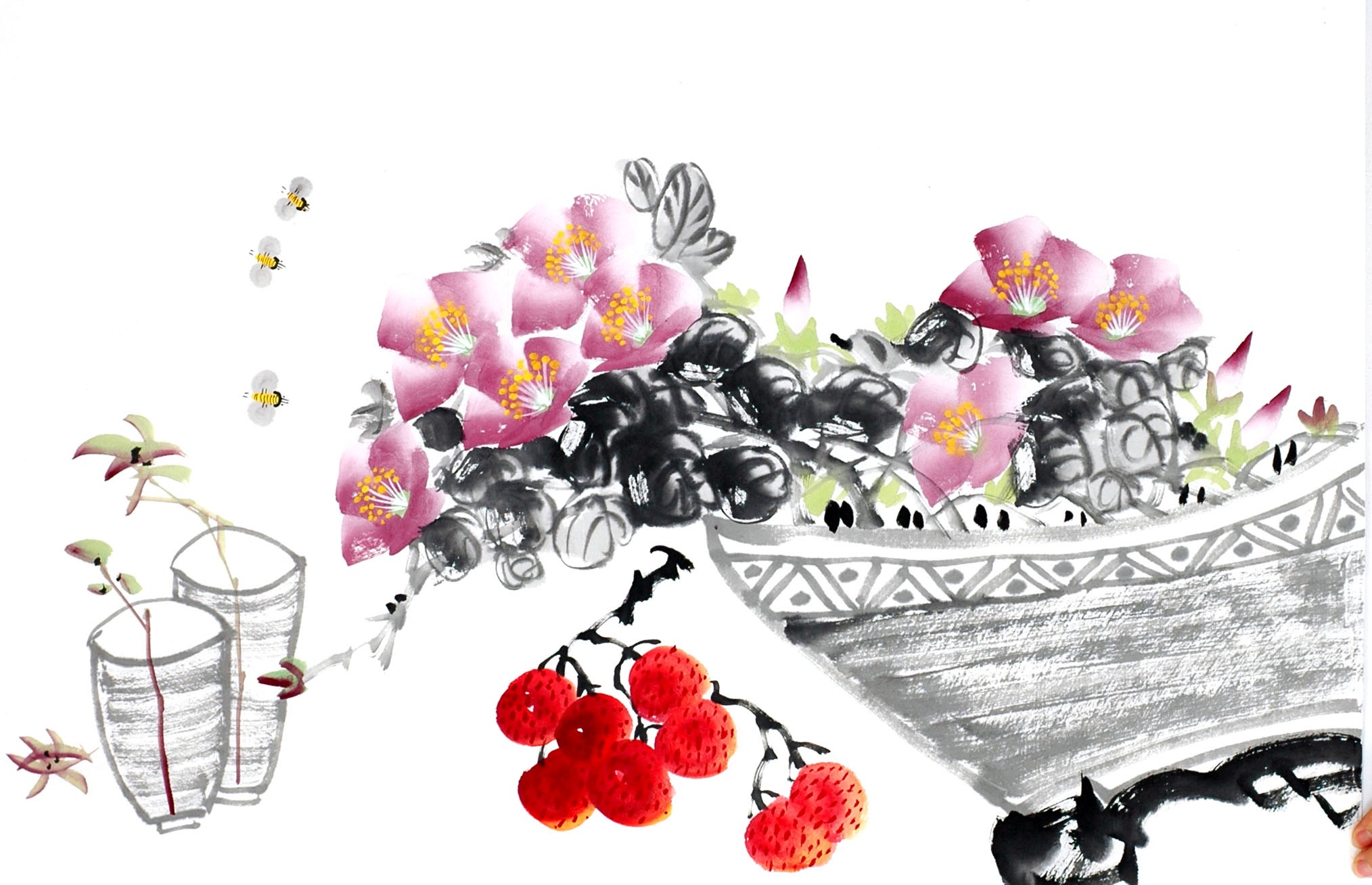 Chinese Flowers&Trees Painting - CNAG013005