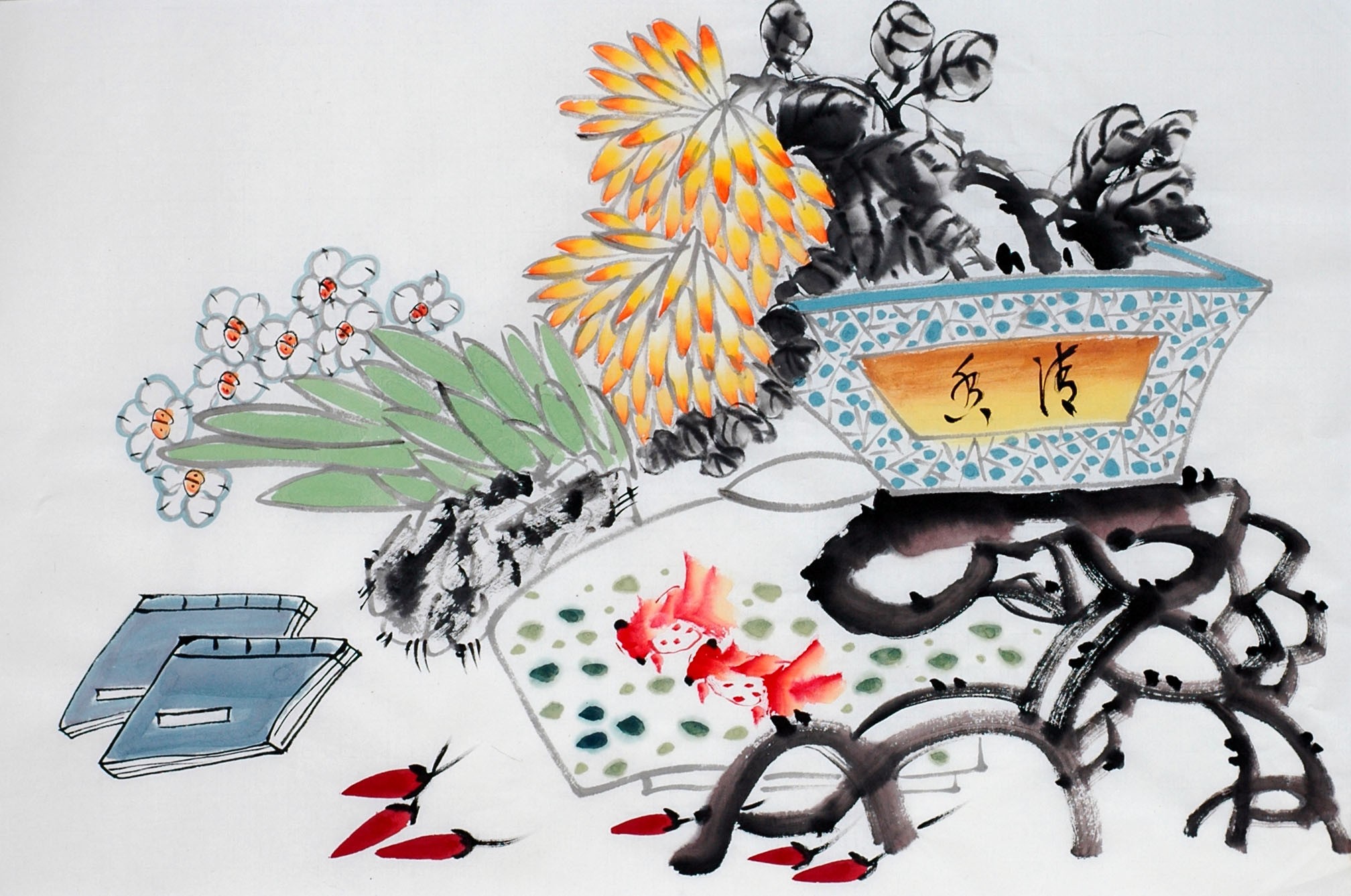 Chinese Flowers&Trees Painting - CNAG013008