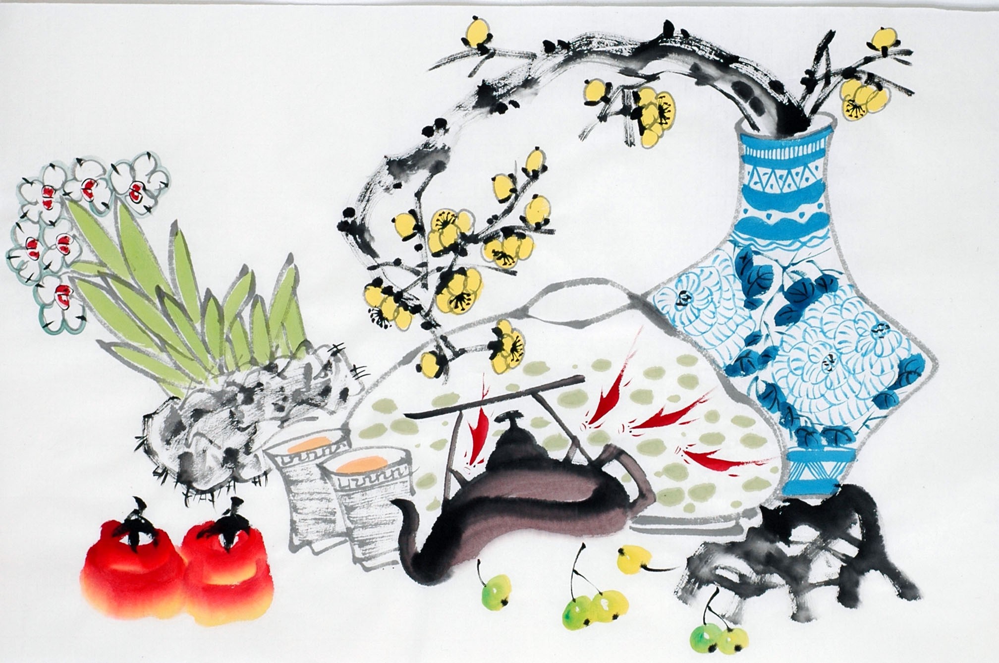 Chinese Flowers&Trees Painting - CNAG013010