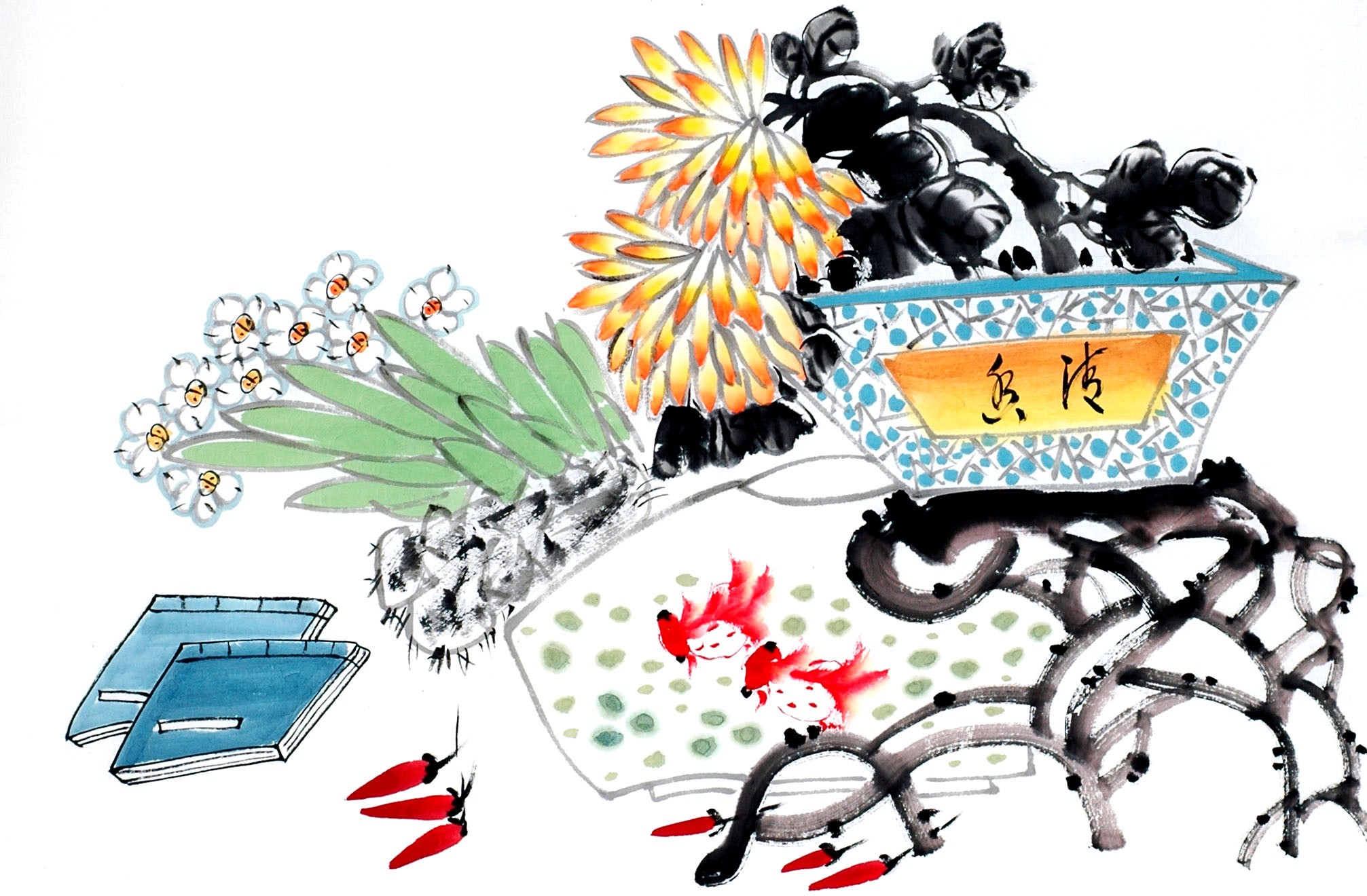 Chinese Flowers&Trees Painting - CNAG013011