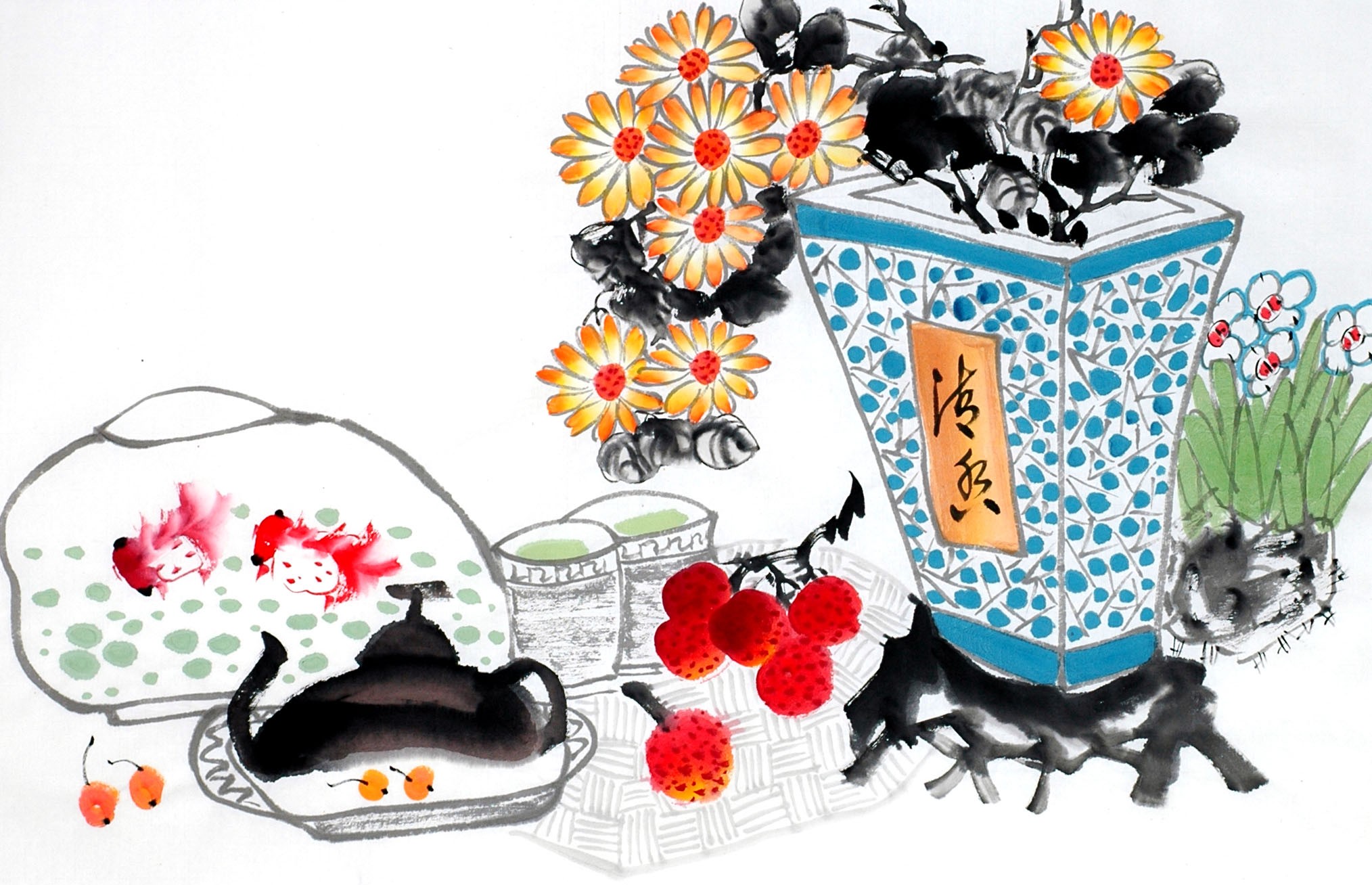 Chinese Flowers&Trees Painting - CNAG013013
