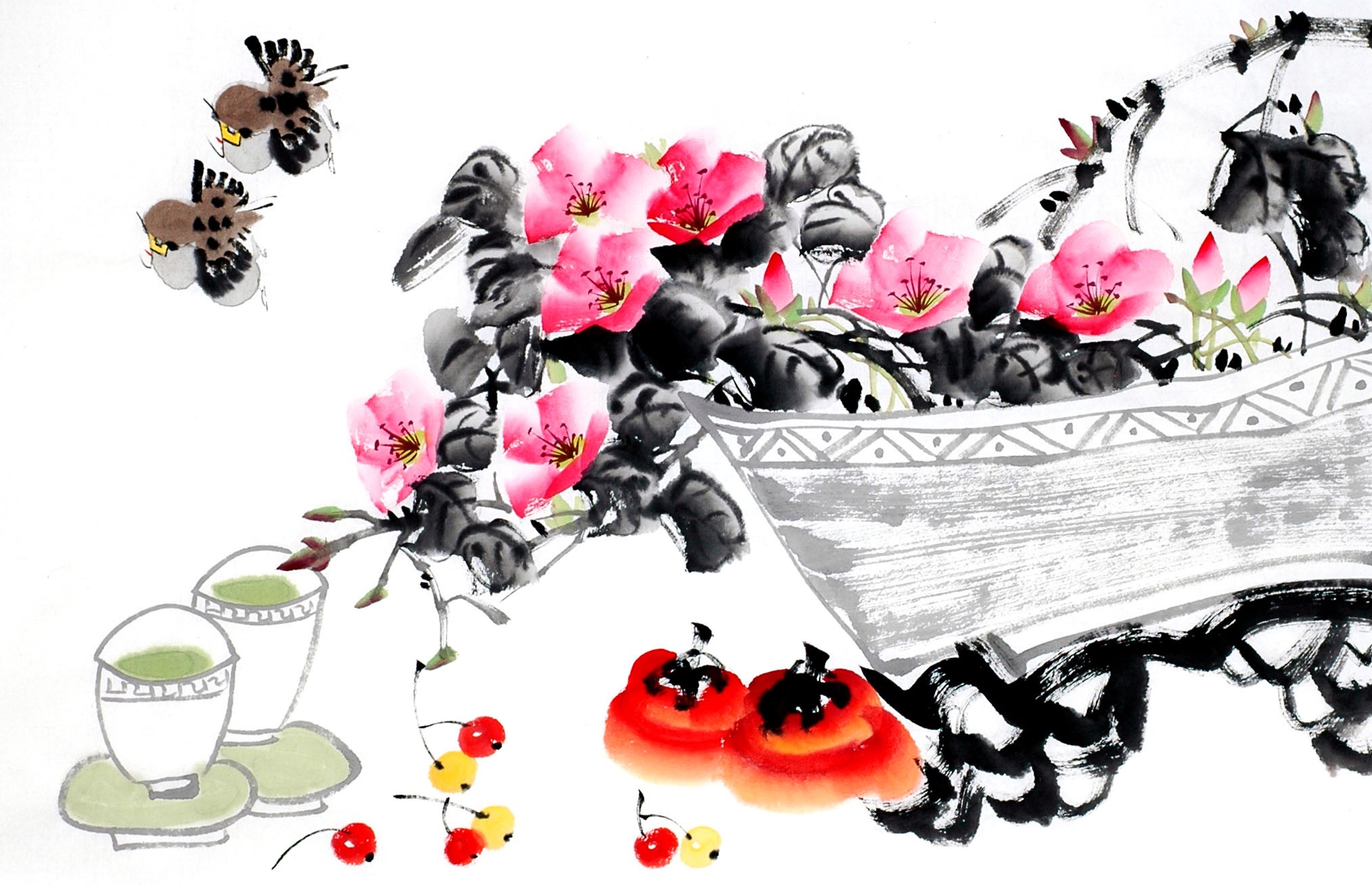 Chinese Flowers&Trees Painting - CNAG013016